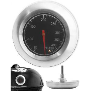 KAL-Thermomètre De Barbecue En Acier Inoxydable Résistant À La Température, Ø 7,5 Cm, 10 °C À 400 °C - Neuf