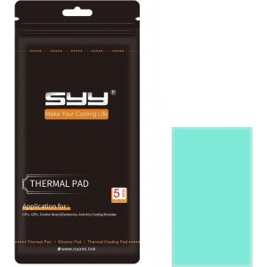 KAL-Pad Thermique, 80X40X1Mm, R&eacute;sistant Aux Hautes Temp&eacute;ratures Et Non Conducteur, Thermal Pad En Silicone Pour Dissipateur Thermique/Gpu/Cpu/Led - Neuf
