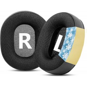 HRYU-100Mmx80Mm Coussinets D'Oreilles En Gel De Refroidissement De Remplacement Pour Arctis 1,3,5,7,9 Casques 100Mm/80Mm Coussinets D'Oreilles Avec Surface En Tissu Respirant (Hauteur 100Mm,Largeur - Neuf