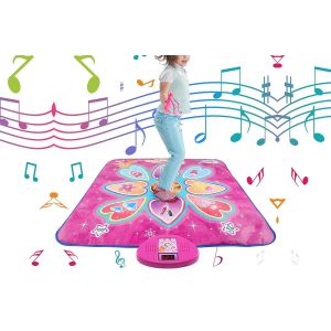Tapis de danse pour enfants avec 7 modes de jeu, design antid&eacute;rapant, lecture de musique et mode piano - Neuf