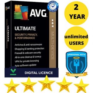 Antivirus Avg Ultimate 2024 (2 Ans / 10 Appareils ) - Version Dématérialisée - Neuf