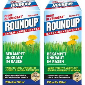 X2 Désherbants Sélectif Concentré - Herbicide Pelouse Jardin Mauvaise Herbe Gazon -Plante Trèfle Marguerite Pissenlit Plantain -Résultats Rapide - Effet Doux 500ml - Neuf