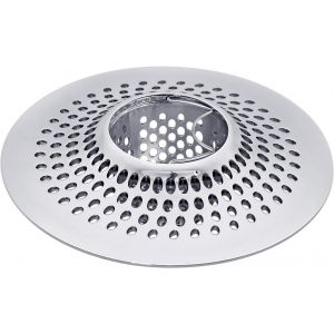 Lot de 2 filtres à cheveux en acier inoxydable pour baignoire et douche - Neuf