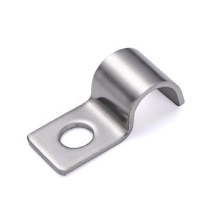 VornixorSarlshop-25 Pi&egrave;ces P-Clip Pour Les C&acirc;bles Un Trou Clips En Acier Inoxydable Fixation Pour Tube Clips Pour Serre Pour La Fixation De C&acirc;bles et Fils &Oslash; 10 mm - Neuf