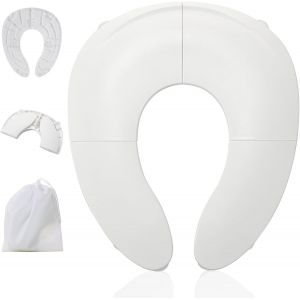 Chenquansarl-Adaptateur Toilette Enfant Pliable Et Portable - Réducteur Toilette Enfant Compact Pour Bébé, Wc Avec Ventouse Et Sac De Rangement, Idéal Pour La Maison Ou Les Voyages - Neuf