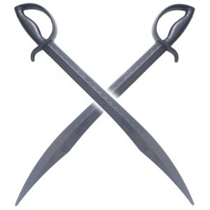 Pack 2 Sabres Pirate Polypropylene Epee Corsaire Epee Cosplay 77cm D&eacute;coration - Neuf