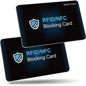 KALANKA-Carte Anti RFID, [ Lot de 2 ] Carte de Blocage RFID/NFC Protecteurs de Carte de Crédit sans Contact Protège Entièrement Portefeuille, Carte Bancaire, CE, Passeport - Neuf