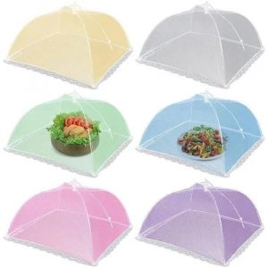 Cloche Alimentaire Parapluie, Cloche A Fruits 6 Pcs, Cloche Anti-Insectes Pop-Up, Nourriture Maille, Pour Barbecue Pique-Nique - Neuf