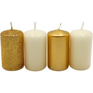 ERYI- Bougie Flottante, Cire De Paraffine Blanc, 4.5Cm L X 4.5Cm W X 3Cm H Sans Parfum Lot De 20 - Neuf