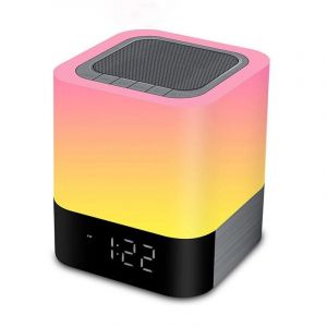 Enceinte Bluetooth Sans Fil Multifonction Avec Réveil Lampe De Chevet Tactile YONIS - Neuf