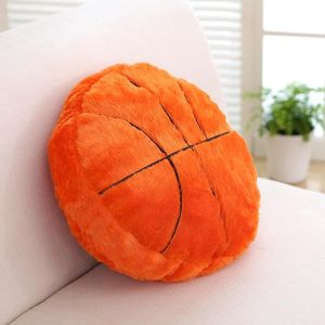 Eryi-Coussin Peluche De Basketball, Coussin De Basketball Moelleux Et Doux Coussin Décoration, Créatives Anniversaire Cadeau De Fête, 45 X 45cm (Basketball) - Neuf