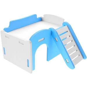 Cachette En Bois Confortable Pour Hamsters Et Cochons D'inde - Maison Naturelle Et Aire De Jeu Pour Animaux De Compagnie, Jouet À Mâcher Sûr, 15 X 10,5 X 10 Cm - Neuf