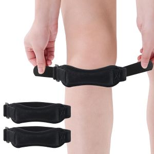 Xekal-Genouillère Rotulienne 2 Sangles Classique,Genouillere Sport(Noir),Sangles De Genou Pour Soulager Genouillere Maintien Genoux Genoux Conçu Pour Le Fitness,Le Basket-Ball Et La - Neuf