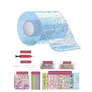 Kit de bulles de ruban nano gel r&eacute;utilisable Magic pour les enfants avec tutoriels vid&eacute;o,double face sans trace - Neuf