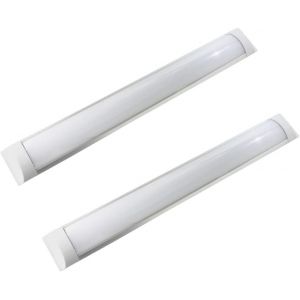Subzonal-Lot De 2 &Eacute;crans Led Int&eacute;gr&eacute;s, 36 W, 120 Cm De Long, Haute Luminosit&eacute; De 4 000 Lumens, Blanc Froid 6 500 K, &Eacute;clairage &Agrave; 120&deg;. Id&eacute;al Pour Les Espaces De Travail, Les Maisons Et Les Garages. - Neuf