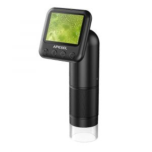 Microscope numérique d'exploration en plein air pour enfants, appareil portable à fort grossissement avec écran compatible avec PC, conception légère, noir, STEM Educ - Neuf