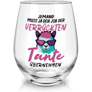 Verre À Vin Cadeau Tante,Verre À Vin Amusant,Cadeau De Noël,Cadeau Pour Tante,Cadeau Pour Tante,Cadeau De Meilleure Tante,Cadeau De Tante Folle,Verre À Vin De Tante 17 Oz - Neuf