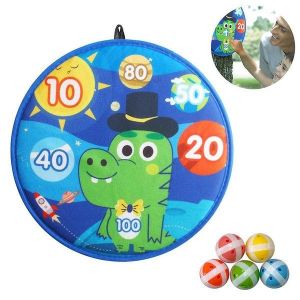 Ensemble de fl&eacute;chettes en flanelle douce pour enfants - Jeu amusant d'int&eacute;rieur/ext&eacute;rieur avec des balles collantes, des motifs color&eacute;s pour apprendre et jouer ! - Neuf