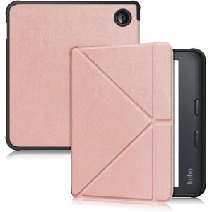 Coque Compatible avec Kobo Libra Color 2024/Libra 2 2021/Vision 6 2021 7 eReader,Etui Housse avec Fonction Support,Or Rose - Neuf