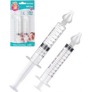 Seringue Nasale Bebe, Mouche Bebe Pour Nettoyer Et Soigner La Cavite Nasale Des Enfants, De Haute Qualite, Sur Et Portable, Reutilisable 2pcs - Neuf