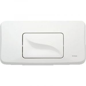 Schwab - Plaque De Commande Murale Gala Blanche Pour Wc Encastr&eacute;, Simple Volume - Neuf