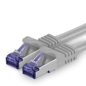 Câble Réseau CAT7 CAT 7 10 Gigabit-1x 3,0m-RJ45 Ethernet LAN DSL Routeur Modem-Gris - Neuf