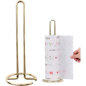 Eryi-Support De Rouleau De Papier, Porte-Rouleau De Cuisine Portable En Acier Inoxydable Or Porte Rouleaux Papier Toilette Vertical En Acier Support Distributeur De Papier Pour La Cuisine Salon Chamb - Neuf
