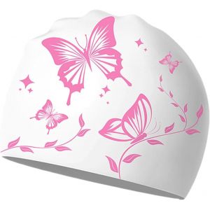 Meimie-Bonnet De Bain Cheveux Long,Bonnet De Bain Silicone Swimming Cap Haute Élasticité,Swim Cap Confortable Pour Femmes Filles Cheveux Longs Natation Plongée Jeux Qquatiques - Neuf