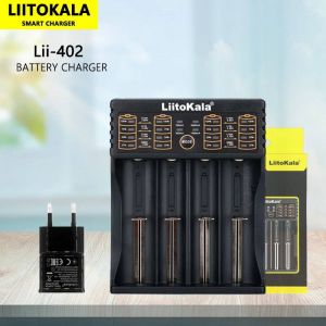 Liitokala Lii402 Lii202 18650 chargeur 1.2V 3.7V 3.2V AA/AAA 26650 NiMH li-ion batterie chargeur intelligent 5V 2A prise ue--LII-402-5V2A - Neuf