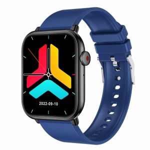 Montre Connect&eacute;e Sportive 1.96 Pouces Bluetooth Appel Sommeil Sant&eacute; &Eacute;tanche 7 Jours Bleu Yonis - Neuf