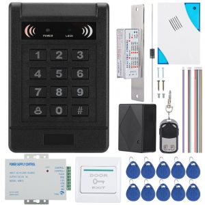 Systeme de controle d'acces de porte, deverrouillage par carte RFID et mot de passe, securite a domicile - Neuf