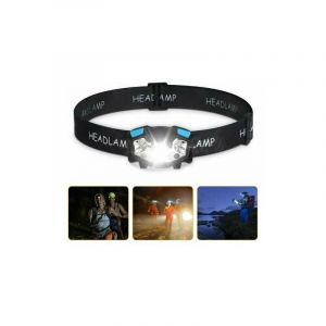 Lampe Frontale À Led, Phare De Travail À Led 5000lumen, Lampe Frontale À Capteur De Mouvement Lampe De Travail Étanche Rechargeable Par Usb, 5 Modes D'éclairage Phares, Bandeau Réglable Et - Neuf