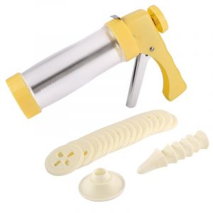 Ustensiles De Cuisine - Jaune - Pistolet À Fleurs Encadré Pour Biscuits, Outil De Cuisson Pour Gâteaux À La Crème - Neuf