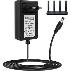 Alimentation 24V 2A Dc, Adaptateur D'Alimentation Convertisseur Ac 100V-240V À Dc 24V 2A, Connecteur Jack 5.5 X 2.5Mm Dc, Adaptateur Secteur Universel Pour Led, Ordinateurs[Z1236] - Neuf