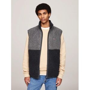 Pull Sans Manches D&eacute;contract&eacute; Colour-Block Tjm Teddy Essential Vest/Black - L - Neuf