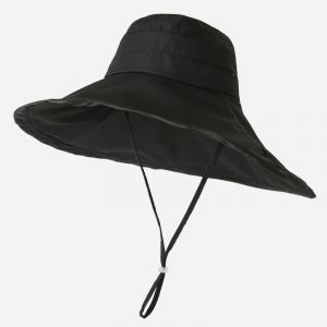 Chapeau De Soleil Pour Les Femmes De L'upf 50 À Large Bord Chapeau De Seau De Protection Uv De Plage L'été, Chapeau De Soleil Pliable En Plein Air De La Randonnée Jardinage Réglable Chapeau Noir - Neuf