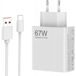 TRAHOO-Chargeur 67W XiaoMi Charge Rapide USB C pour Redmi Note 13 12 11 10 9 Poco F5 F5 Pro X6 X5 X4, XiaoMi 14 13T 13 Pro 13 12 Lite 12X Charge Adaptateur Secteur Type C Chargeur et Câble 1M - Neuf