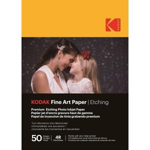 Fine Art Paper - Papier Photo Haut De Gamme Texturé, Pack De 20 Feuilles, Format A4 (21 X 29.7 Cm), Finition Mate Effet Gravure, 210 Gsm, Compatible Toute Imprimante Jet D'Encre - Neuf
