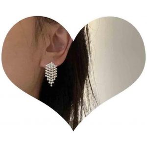 Kal-Boucles D'oreilles Boho En Cristal Boucles D'oreilles Chandeliers En Strass Boucles D'oreilles Pavées Cz Boucles D'oreilles Pendantes En Strass Minuscules Bijoux De Et Filles - Neuf