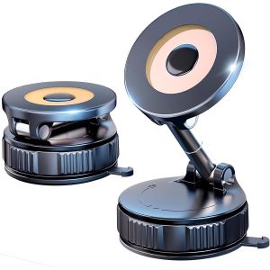 Support Magnétique De Téléphone Pour Voiture, Miroir, Bureau, Base Rotative À 360 °, Forte Aspiration Et Maintien Stable, Support De Téléphone Amélioré Pour Iphone Et Android - Neuf