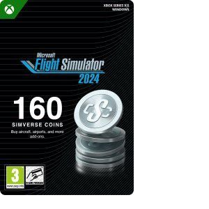 Microsoft Flight Simulator 2024 - 160 Simverse Coins (Extension/Dlc) - Jeu En T&eacute;l&eacute;chargement - Neuf