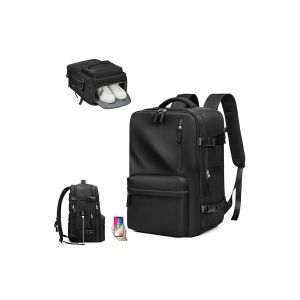 Sac &agrave; dos de voyage extensible pour hommes et femmes avec compartiment pour ordinateur portable et rangement pour chaussures - Neuf
