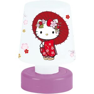 Bnhgc-Hello Kitty Veilleuse Lampe Poussoir H.11.5 X Ø 7.5 Cm Pour Enfant - Neuf