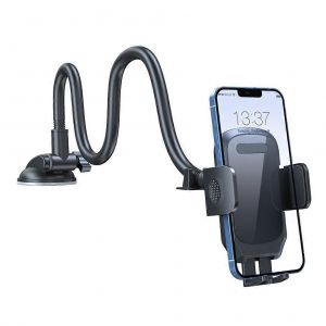 Support De T&eacute;l&eacute;phone Pour Voiture Col De Cygne Support De T&eacute;l&eacute;phone De Voiture Pour Pare-Brise De Tableau De Bord Support De T&eacute;l&eacute;phone Portable &Agrave; Ventouse Forte Pour Voiture Camion Gris - Neuf
