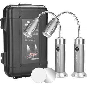 Ulteronixshop-Lot de 2 lampes LED magn&eacute;tiques pour barbecue - Rotation &agrave; 360&deg; - Pour barbecue, pique-nique, ext&eacute;rieur, cadeaux pour homme, papa, mari, f&ecirc;te des p&egrave;res - Neuf