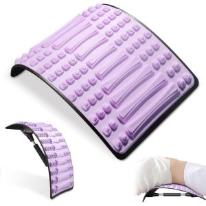 Kal-Étirement Du Cou Et Du Dos, Masseurs Pour Le Dos, Appareil Apaisant Lombaire, Coussin Lombaire, Stretcher Pour Le Cou Et Le Dos, Masseur Du Cou Et Du Dos De Civière, Pour Lombaire Soulager (Lila) - Neuf