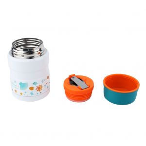 Hjlian Boite A Lunch Isotherme En Acier Inoxydable A Motif Dessin Anime, 550 Ml, Tasse Fumante (N¡Ã 1) - Neuf