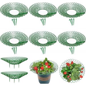 LETNERNY-8 Pièce De Support De Fra s Supports Réglables Pour Fraisiers Plastique Amovible Supports Pour Fra s Supports En Plastique Pour Fraisiers Durables Pour Fra , Légume, Fleur, Plante (Vert) - Neuf