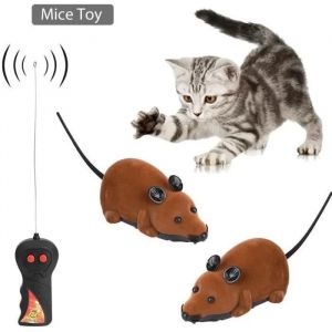 Jouet électronique - VGEBY - Souris télécommandée - Marron - 2 modes - Contrôle jusqu'à 7,5 m-Marron - Neuf