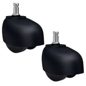 2x Roues De Chaise De Bureau De Remplacement Roues De Chaise Pivotantes Roulettes Universelles Robustes Pour Chaises De Conférence Chaises De Jeu - Neuf